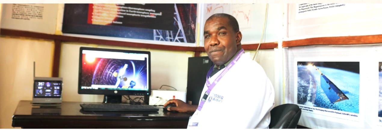 Mr. Paul Izuchukwu Anekwe at the Space Lab.